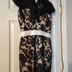 Blk lace cocktail dress